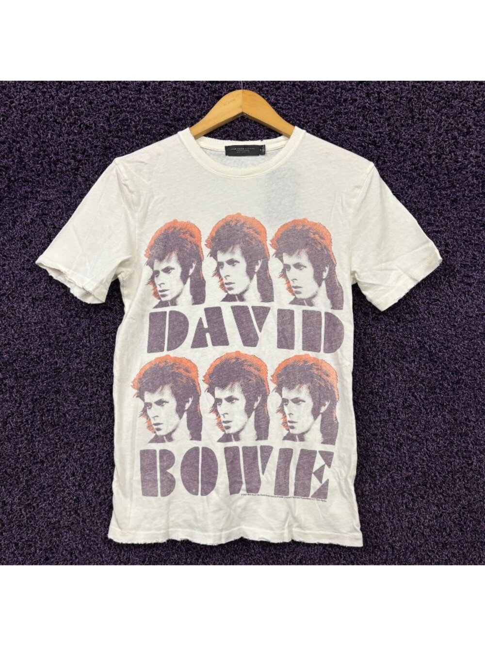 David Bowie Pin Up Album Tour Poster Glam Rockstar T-Shirt M